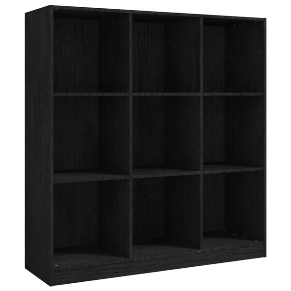 vidaXL Bibliothèque/Séparateur de pièce Noir 104x33 5x110cm Pin massif