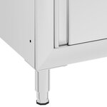 vidaXL Armoire de cuisine commerciale avec égouttoir Acier inoxydable