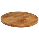 vidaXL Dessus de table Ø 40x3 8 cm rond bois de manguier massif