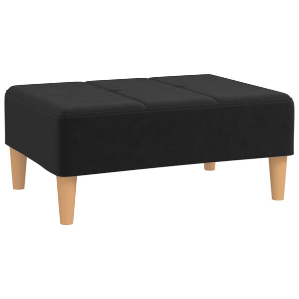 vidaXL Repose-pied Noir 78x56x32 cm Tissu