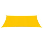 vidaXL Voile d'ombrage 160 g/m² Jaune 3x4 m PEHD