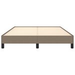vidaXL Cadre de lit sans matelas taupe 140x200 cm tissu
