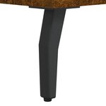 vidaXL Table de chevet chêne fumé 40x40x66 cm bois d'ingénierie