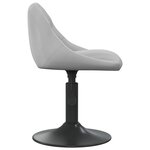 vidaXL Tabouret de bar Gris clair Velours