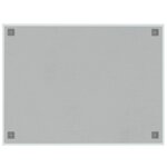 vidaXL Tableau noir magnétique mural blanc 80x60 cm verre trempé