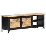 vidaXL Meuble TV 120x30x40 cm Bois massif de manguier