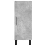 vidaXL Buffet haut Gris béton 34 5x34x180 cm Bois d'ingénierie