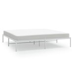 vidaXL Cadre de lit métal blanc 193x203 cm