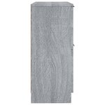vidaXL Buffet Sonoma gris 30x30x70 cm Bois d'ingénierie