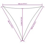 vidaXL Voile de parasol tissu oxford triangulaire 4 5x4 5x4 5 m blanc