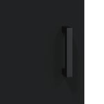 vidaXL Buffet haut Noir 34 5x34x180 cm Bois d'ingénierie