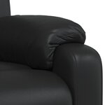 vidaXL Fauteuil de massage inclinable Noir Similicuir