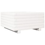 vidaXL Jardinière blanc 50x50x26 5 cm bois de pin massif