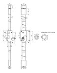 THIRARD - Serrure en applique Targa A2P* à tirage pour entrée  droite  3pts  Transit2 30x65mm  axe 45mm  blanc  4 clés