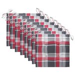 vidaXL Chaises à manger d'extérieur lot de 8 et coussins Acacia massif