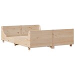 vidaXL Cadre de lit sans matelas 140x200 cm bois massif de pin