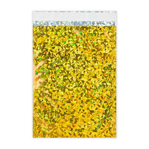 Lot de 20 sachet alu holographique doré 450x320 mm (c3)