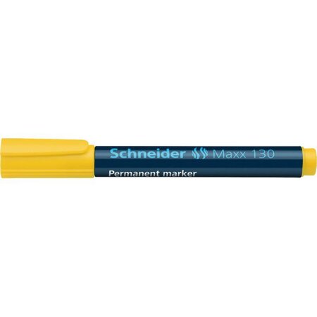 Marqueur permanent Maxx 130 Pte Ogive 1-3 mm Jaune SCHNEIDER