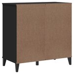 vidaXL Buffet VIKEN noir 80x40x80 cm bois d'ingénierie