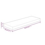vidaXL Panneau d'étagère 40x20x4 cm Bois de chêne massif non traité