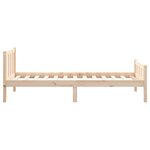 vidaXL Cadre de lit bois massif 75x190 cm petit simple