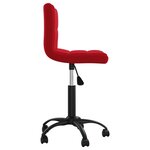 vidaXL Chaises à manger pivotantes lot de 2 rouge bordeaux velours