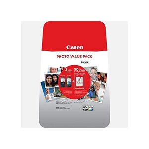 Pack de cartouches d'encre pg-560 xl / cl-561 xl photo value pack pp-201 10x15 canon