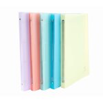 Classeur 4 Anneaux 15 Mm Polypropylène Chromaline Pastel - A4 - Couleurs Assorties - X 20 - Exacompta