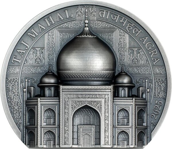 Pièce de monnaie en Argent 10 Dollars g 62.2 (2 oz) Millésime 2025 Historical Monuments TAJ MAHAL