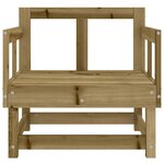 vidaXL Chaises de jardin lot de 2 bois de pin imprégné