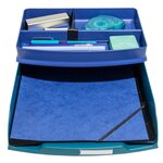 Corbeilles À Courrier Combo Styli Neo Deco - Bleu Canard - X 6 - Exacompta