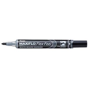 Marqueur pour tableau blanc maxiflo flex-feel noir pentel