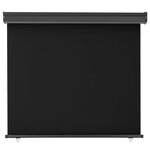vidaXL Auvent latéral de balcon 122x250 cm noir