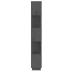 vidaXL Bibliothèque/Séparateur de pièce Gris 51x25x163 5 cm Pin solide