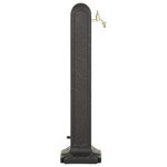 vidaXL Réservoir de jardin avec robinet Anthracite Aspect de pierre