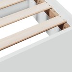 vidaXL Cadre de lit avec tiroirs blanc 200x200 cm bois d'ingénierie