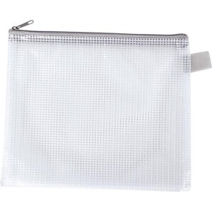 Pochette fourre-tout 17 5 x 21 cm grise