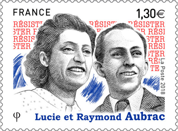 Timbre - Lucie et Raymond Aubrac - International