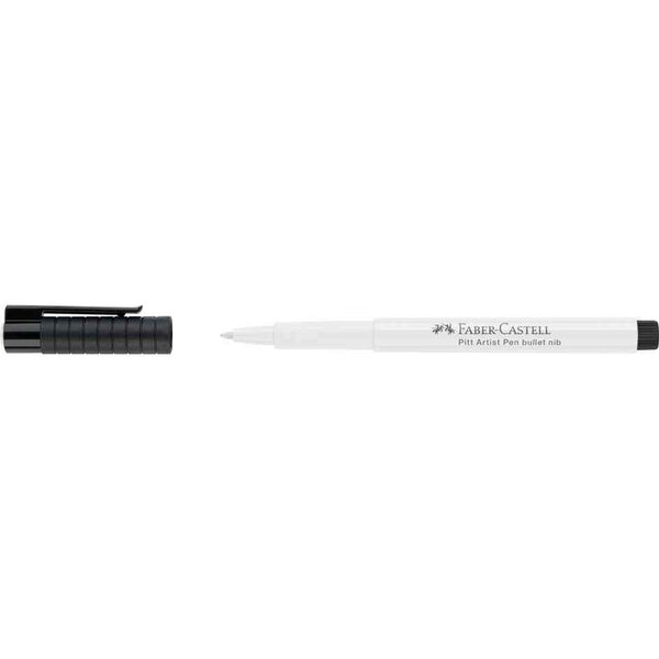 Feutre pitt artist pen pointe 1 5mm blanc faber-castell