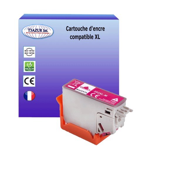 Cartouche compatible pour epson t02h3 / t02f3 (202xl) magenta  pour epson expression premium xp-6100  xp-6105