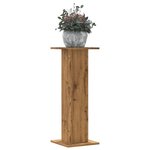 vidaXL Supports pour plantes 2 Pièces chêne artisanal bois d'ingénierie