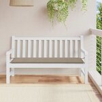 vidaXL Coussin de banc de jardin taupe 150x50x4 cm tissu oxford