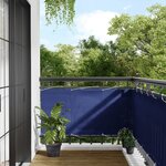 vidaXL Écran de balcon bleu 75x1000 cm 100  polyester oxford