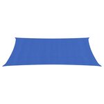 vidaXL Voile d'ombrage 160 g/m² Bleu 2x5 m PEHD