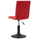 vidaXL Chaises à manger pivotantes lot de 2 rouge bordeaux velours