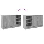 vidaXL Armoire d'évier sonoma gris 90x29x55 cm bois d'ingénierie