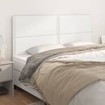 vidaXL Têtes de lit 4 Pièces Blanc 90x5x78/88 cm Similicuir