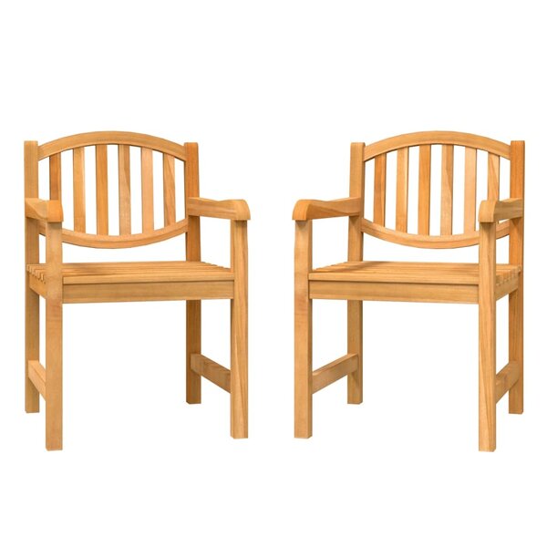 vidaXL Chaises de jardin lot de 2 58x59x88 cm bois de teck solide