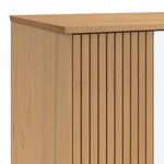 vidaXL Garde-robe OLDEN blanc et marron 76 5x53x172 cm bois massif pin