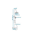 Rousseau colonne de douche avec robinet mitigeur thermostatique suhali 2